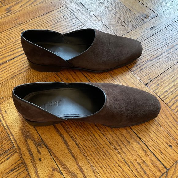 Bode Brown Suede Slippers, size 42 - Picture 9 of 9